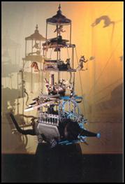 Eduard Bersudsky’s mechanical sculptures will provide the striking backdrop for a series of live music concerts held in the Sharmanka gallery.